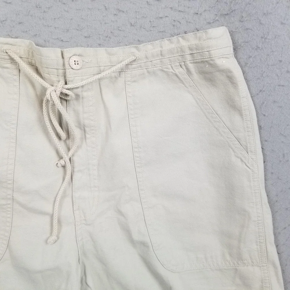 Weekender Shorts Mens 40 Beige Chino Cotton Elastic Waist 6 Inseam Casual Travel